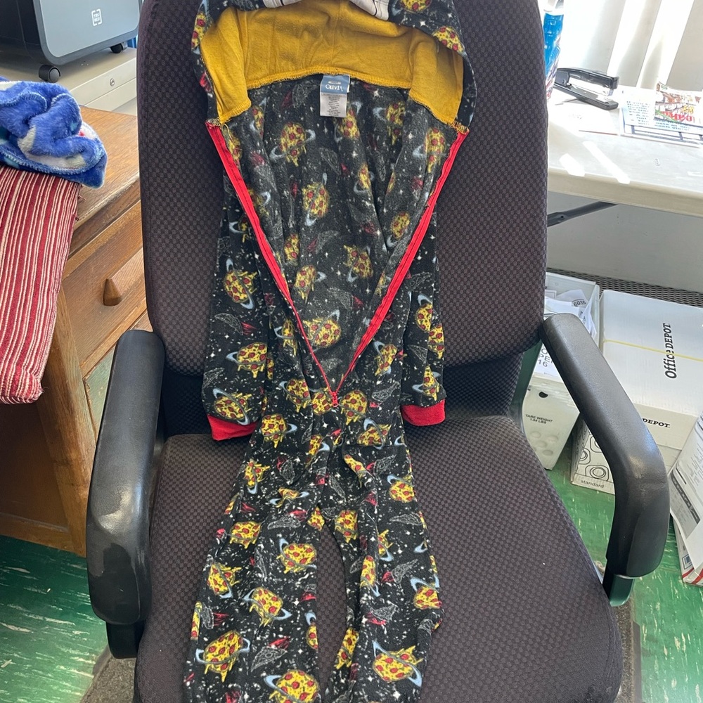 Cat & Jack Robot Hooded Onesie with Pizza Print